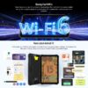 ULEFONE ARMOR PAD 2 – RUGGED TABLET – 11.0 INCH SCREEN – 16GB+256GB – 18600MAH BATTERY – ANDROID 13 – BLACK - Image 13