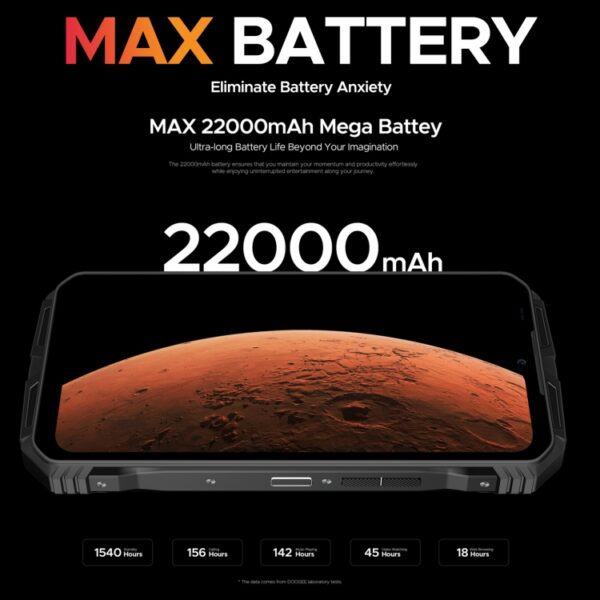 DOOGEE VMAX PLUS - 5G RUGGED SMARTPHONE - 36GB+512GB - DIMENSITY 7050 - 200MP CAMERA - NIGHT VISION - ANDROID 14 - GREY - Image 4