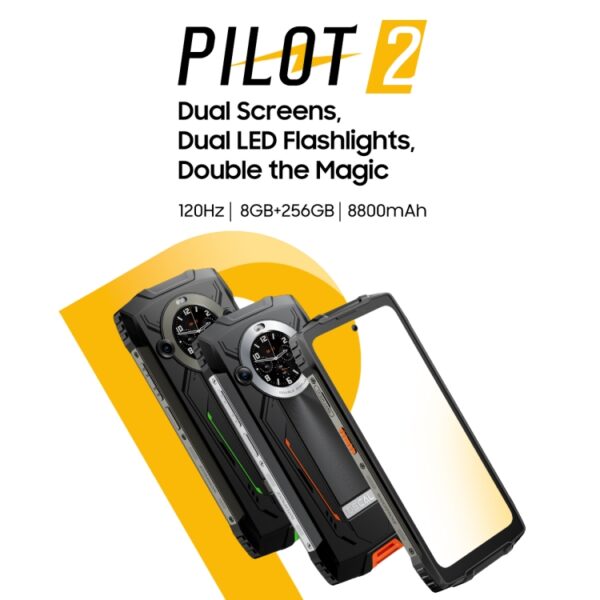 BLACKVIEW OSCAL PILOT 2 - 4G RUGGED SMARTPHONE - 8GB+256GB - HELIO G99 - 6.5 SCREEN - ANDROID 14 - ORANGE - Image 6