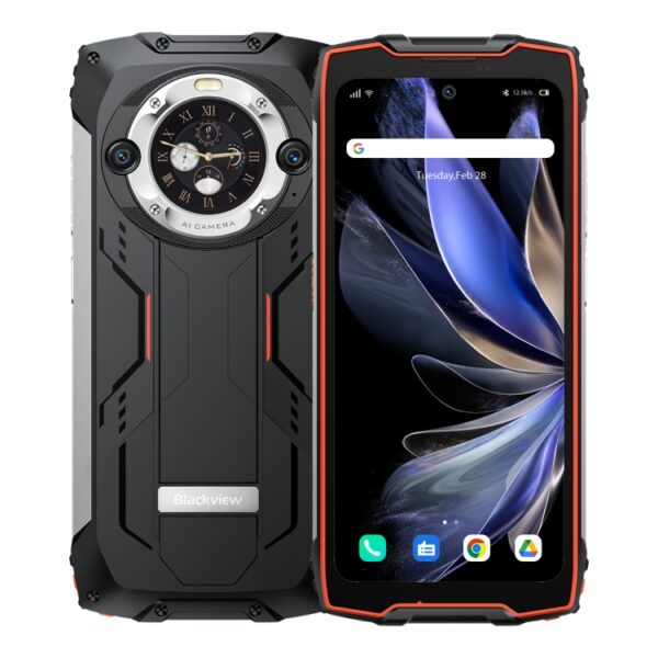 BLACKVIEW BV9300 PRO - 4G RUGGED SMARTPHONE - 16GB+256GB - HELIO G99 - 15080MAH BATTERY - 6.7 INCH DISPLAY- ANDROID 13 - ORANGE