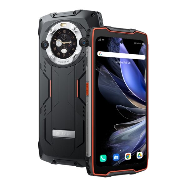BLACKVIEW BV9300 PRO - 4G RUGGED SMARTPHONE - 16GB+256GB - HELIO G99 - 15080MAH BATTERY - 6.7 INCH DISPLAY- ANDROID 13 - ORANGE - Image 3