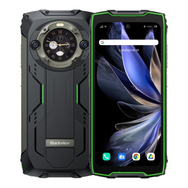BLACKVIEW BV9300 PRO - 4G RUGGED SMARTPHONE - 16GB+256GB - HELIO G99 - 15080MAH BATTERY - 6.7 INCH DISPLAY- ANDROID 13 - GREEN