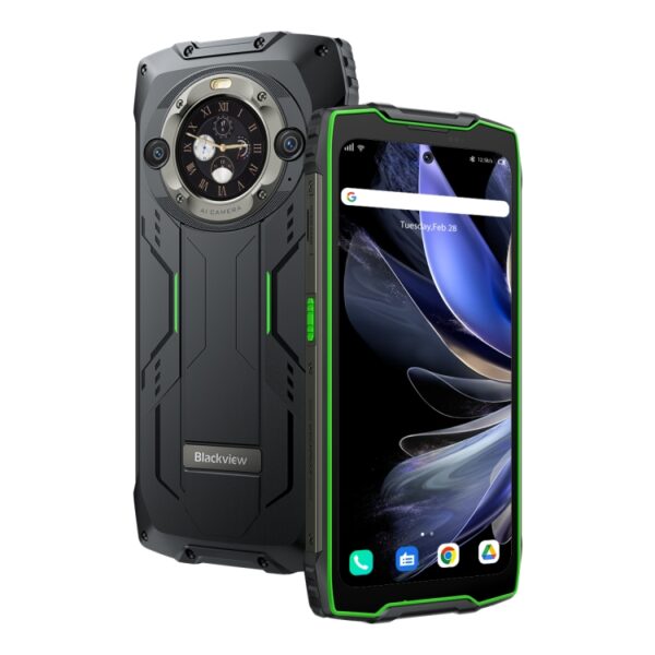 BLACKVIEW BV9300 PRO - 4G RUGGED SMARTPHONE - 16GB+256GB - HELIO G99 - 15080MAH BATTERY - 6.7 INCH DISPLAY- ANDROID 13 - GREEN - Image 3