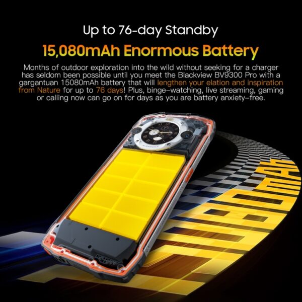 BLACKVIEW BV9300 PRO - 4G RUGGED SMARTPHONE - 16GB+256GB - HELIO G99 - 15080MAH BATTERY - 6.7 INCH DISPLAY- ANDROID 13 - GREEN - Image 10