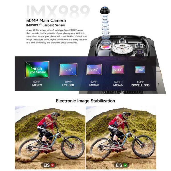 ULEFONE ARMOR 28 PRO - 5G RUGGED SMARTPHONE - 32GB+512GB - DIMENSITY 7300 - NIGHT VISION - ANDROID 15 - BLACK - Image 11