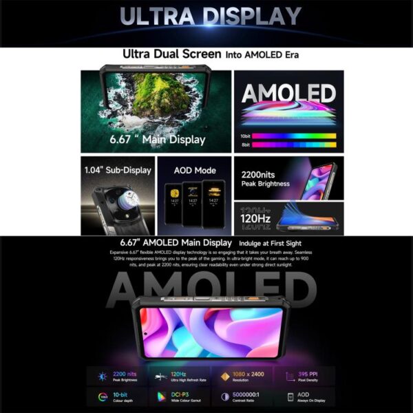 ULEFONE ARMOR 28 PRO - 5G RUGGED SMARTPHONE - 32GB+512GB - DIMENSITY 7300 - NIGHT VISION - ANDROID 15 - BLACK - Image 16
