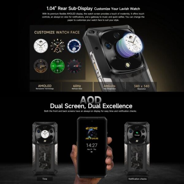 ULEFONE ARMOR 28 PRO - 5G RUGGED SMARTPHONE - 32GB+512GB - DIMENSITY 7300 - NIGHT VISION - ANDROID 15 - BLACK - Image 17
