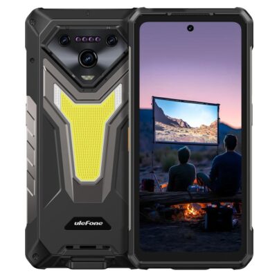 ULEFONE ARMOR 34 PRO - PROJECTOR – 5G RUGGED SMARTPHONE – 32GB+512GB – DIMENSITY 7300 – NIGHT VISION – ANDROID 15 – BLACK