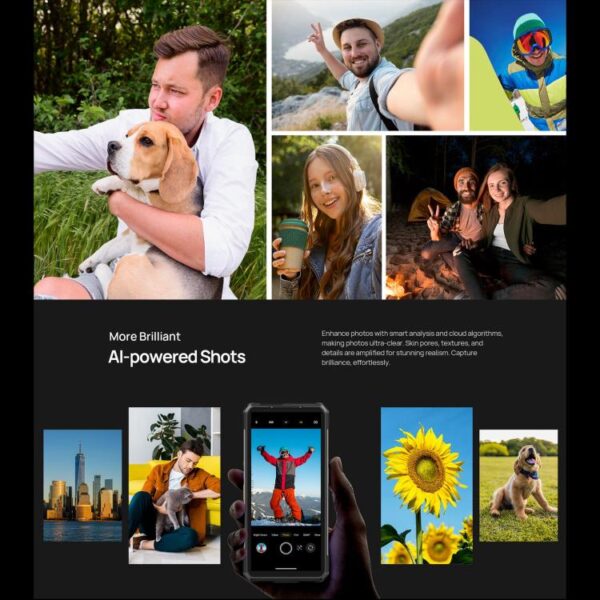 ULEFONE ARMOR 34 PRO - PROJECTOR – 5G RUGGED SMARTPHONE – 32GB+512GB – DIMENSITY 7300 – NIGHT VISION – ANDROID 15 – BLACK - Image 19