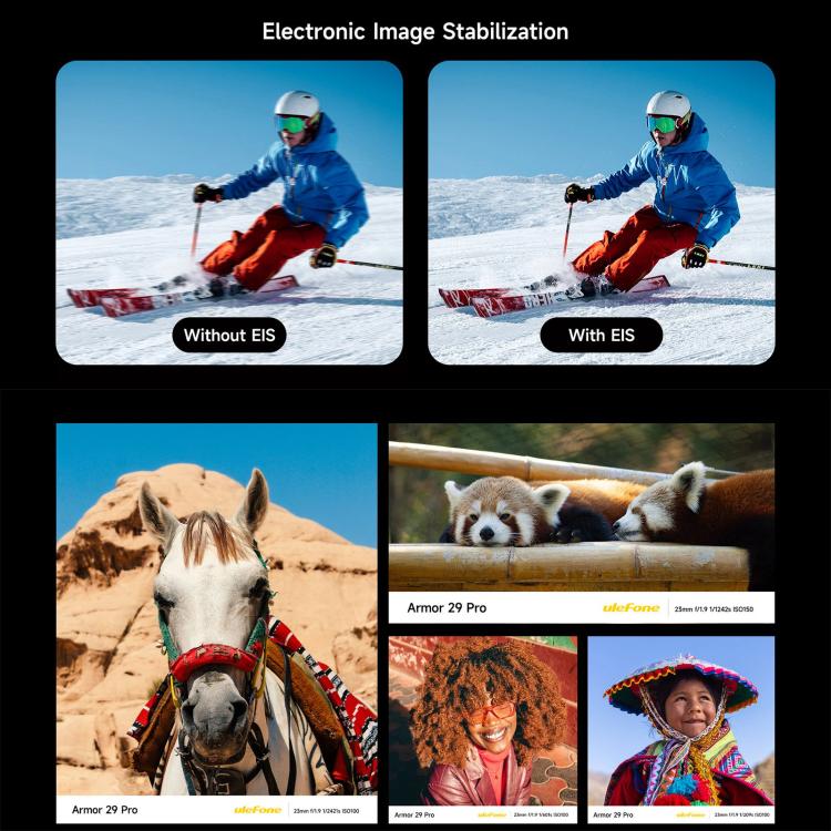 ULEFONE ARMOR 29 PRO – 5G RUGGED SMARTPHONE – 32GB+512GB – DIMENSITY 7400 – 21200 MAH BATTERY - NIGHT VISION – ANDROID 15 – BLACK - Image 7