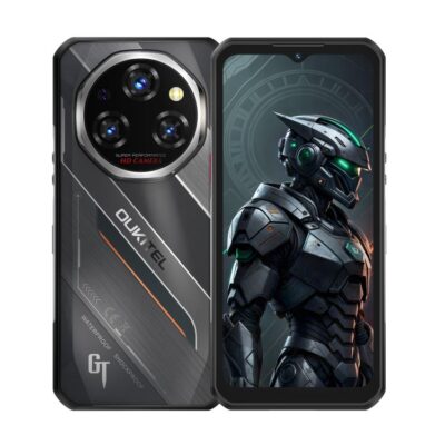 OUKITEL WP62 – 5G RUGGED SMARTPHONE – 24GB+256GB – DIMENSITY 7025 – 1100MAH BATTERY - 108MP CAMERA – 6.6 SCREEN – ANDROID 15 – BLACK