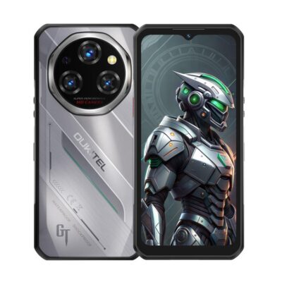 OUKITEL WP62 – 5G RUGGED SMARTPHONE – 24GB+256GB – DIMENSITY 7025 – 1100MAH BATTERY - 108MP CAMERA – 6.6 SCREEN – ANDROID 15 – SILVER