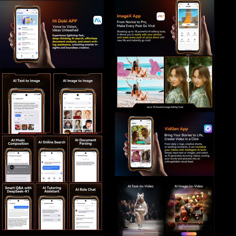 BLACKVIEW XPLORE 1 - 5G RUGGED SMARTPHONE - 48GB+512GB - DIMENSITY 7050 - 6.78 DISPLAY - 20000MAH BATTERY - ANDROID 15 - ORANGE - Image 10