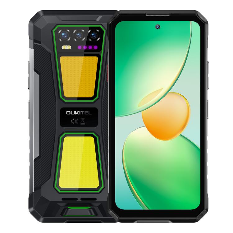 OUKITEL WP58 PRO - 5G RUGGED SMARTPHONE - 24GB+512GB - 10000MAH BATTERY - NIGHT VISION - ANDROID 15 - GREEN