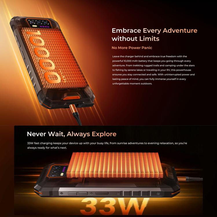 OUKITEL WP58 PRO - 5G RUGGED SMARTPHONE - 24GB+512GB - 10000MAH BATTERY - NIGHT VISION - ANDROID 15 - GREEN - Image 6