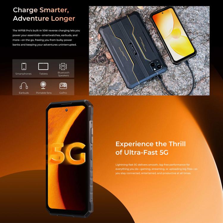 OUKITEL WP58 PRO - 5G RUGGED SMARTPHONE - 24GB+512GB - 10000MAH BATTERY - NIGHT VISION - ANDROID 15 - GREEN - Image 7