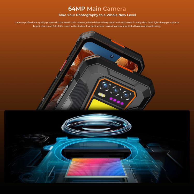 OUKITEL WP58 PRO - 5G RUGGED SMARTPHONE - 24GB+512GB - 10000MAH BATTERY - NIGHT VISION - ANDROID 15 - GREEN - Image 10