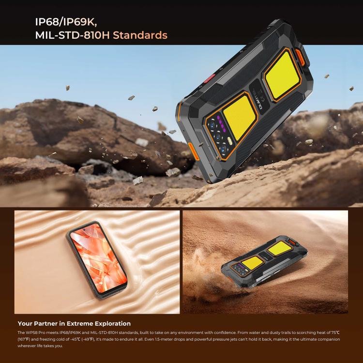 OUKITEL WP58 PRO - 5G RUGGED SMARTPHONE - 24GB+512GB - 10000MAH BATTERY - NIGHT VISION - ANDROID 15 - GREEN - Image 12