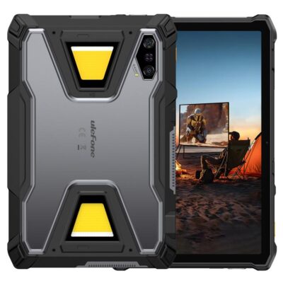 ULEFONE ARMOR PAD 5 ULTRA - 12GB+512GB - 5G RUGGED TABLET - 24200 MAH BATTERY - PROJECTOR - CAMPING LIGHT - ANDROID 15 - BLACK