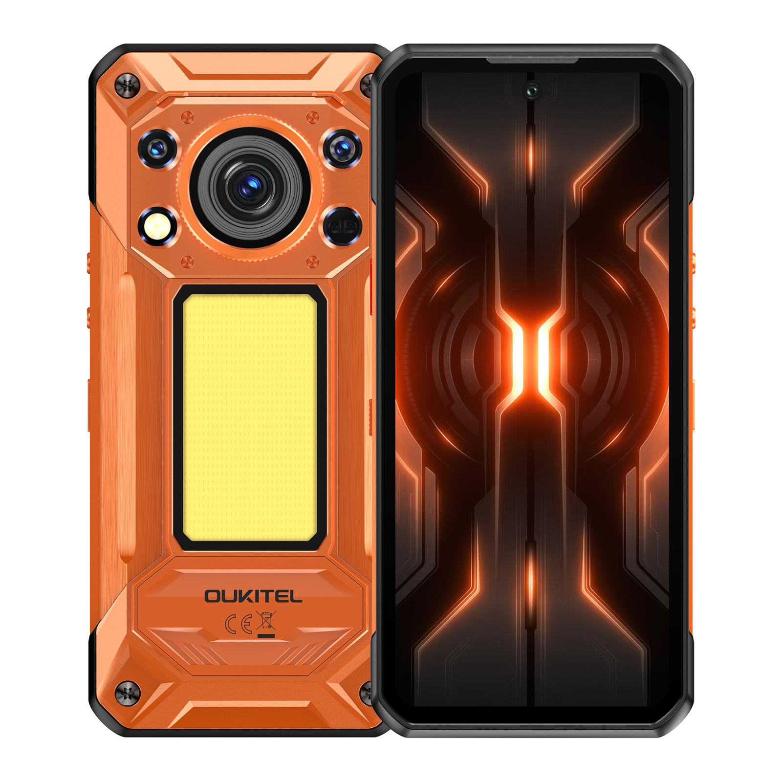 OUKITEL WP500 - 5G RUGGED PHONE - DIMENSITY 8300 - 32GB+1TB - 108MP CAMERA - NIGHT VISION - FINGERPRINT ID - 6.78 SCREEN - ANDROID 16 - ORANGE