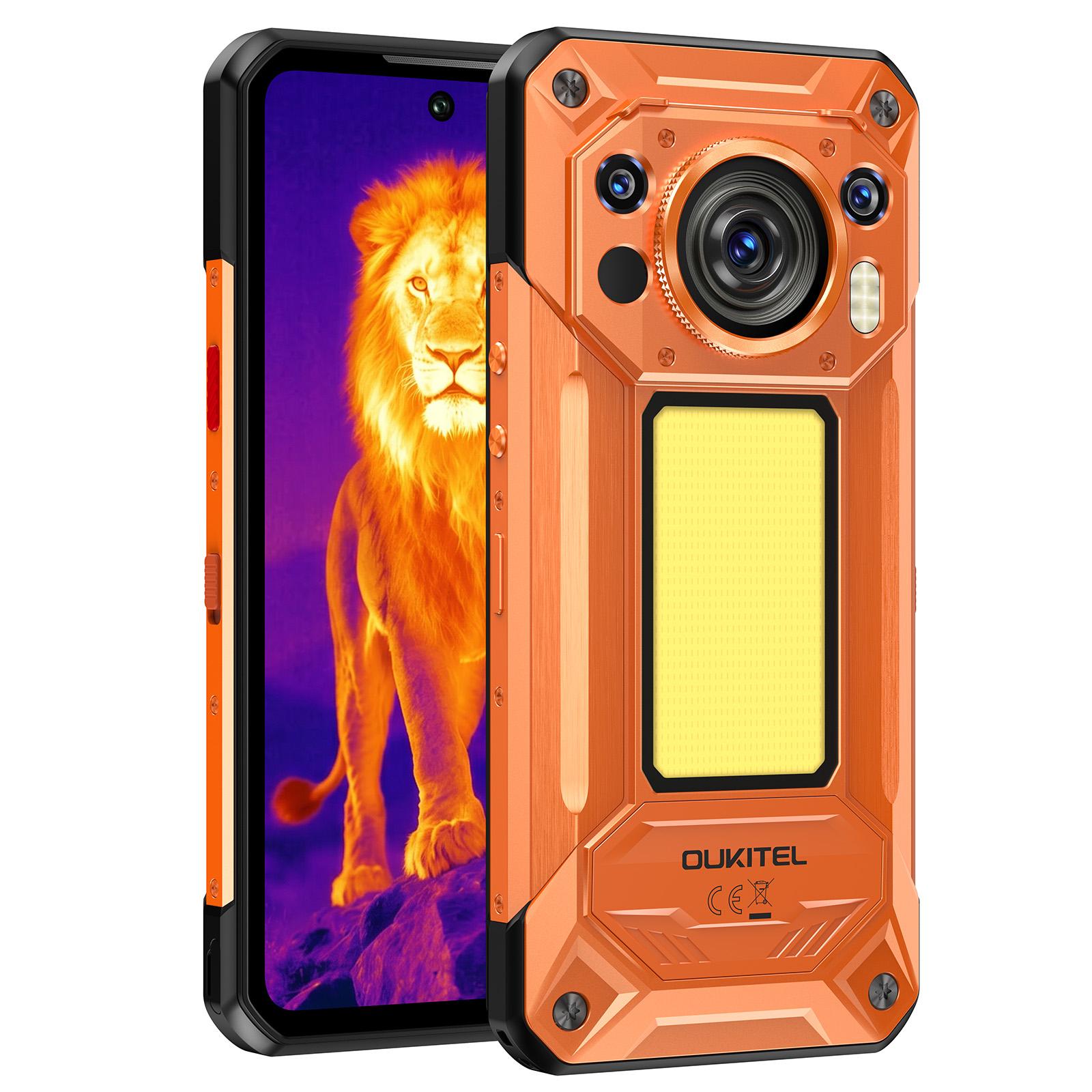 OUKITEL WP500 ULTRA -THERMAL IMAGING - 5G RUGGED PHONE - DIMENSITY 8300 - 32GB+1TB - 108MP CAMERA - NIGHT VISION - FINGERPRINT ID - 6.78 SCREEN - ANDROID 16 - ORANGE - Image 2