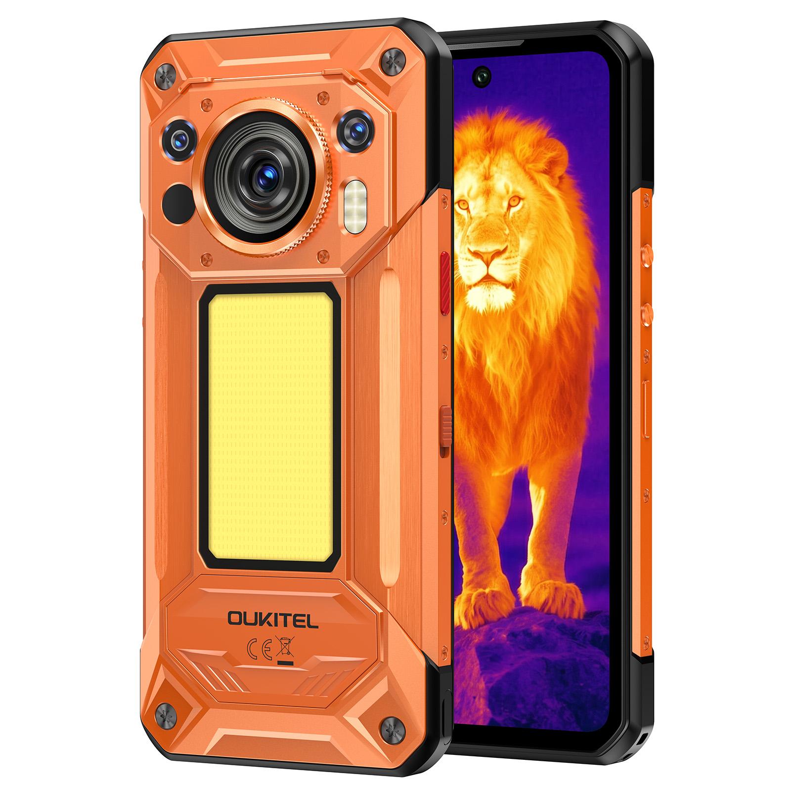 OUKITEL WP500 ULTRA -THERMAL IMAGING - 5G RUGGED PHONE - DIMENSITY 8300 - 32GB+1TB - 108MP CAMERA - NIGHT VISION - FINGERPRINT ID - 6.78 SCREEN - ANDROID 16 - ORANGE - Image 4